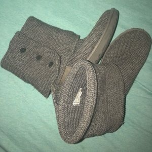 grey knit ugg boots